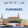 Illustriertes Bild vom Flensburger Hafen