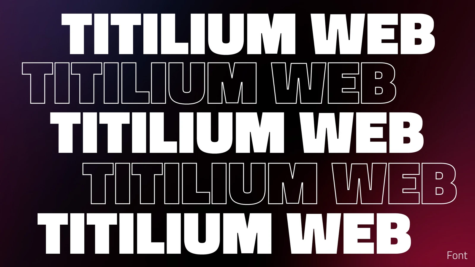 h2_sg_einlauftrailer_teaser_04.jpg Schriftbeispiel der Schriftart Titilium Web