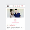 Screenshot der mobilen Seite für aldra.de mit einem lächelnden Pärchen und dem Text Für Hausbesitzer 
