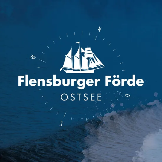 Rebranding Tourismus Agentur Flensburger Förde Blaue Kachel für TAFF