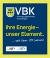 Blau gelbes Logo von vbk
