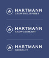 Blaues Logo von Hartmann
