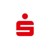 Rotes Sparkassen Logo auf weißem Hintergrund