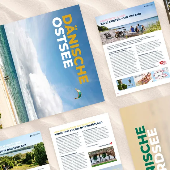 Verschiedene Ansichten des Magazins Dänische Ostsee