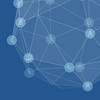 Ein blaues Netzwerk von fscon