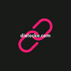 URL dielocke.com vor schwarzem Hintergrund und pinkem Kettensymbol