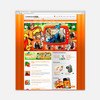 Scandipark Homepage in orangenen Farben