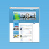 Screenshot zeigt Website flensburg-fjord.de vor blauem Hintergrund