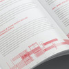 Ausschnitt einer Doppelseite mit Text über die Anthon GmbH und roter, kunstvoll skizzierter Fertigungsanlage
