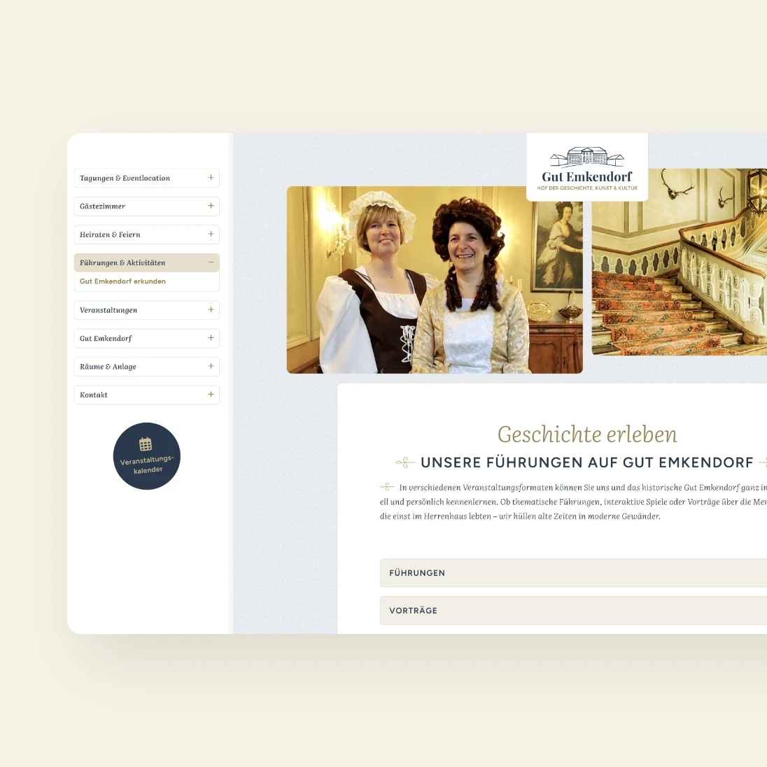 h2_gute_teaser_03.jpg Ansicht der neuen Website für Gut Emkendorf