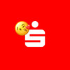 Sparkassen Logo mit Kuss Emoji