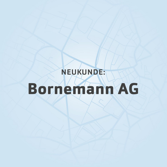 Blaue Kachel von Neukunde Bornemann AG