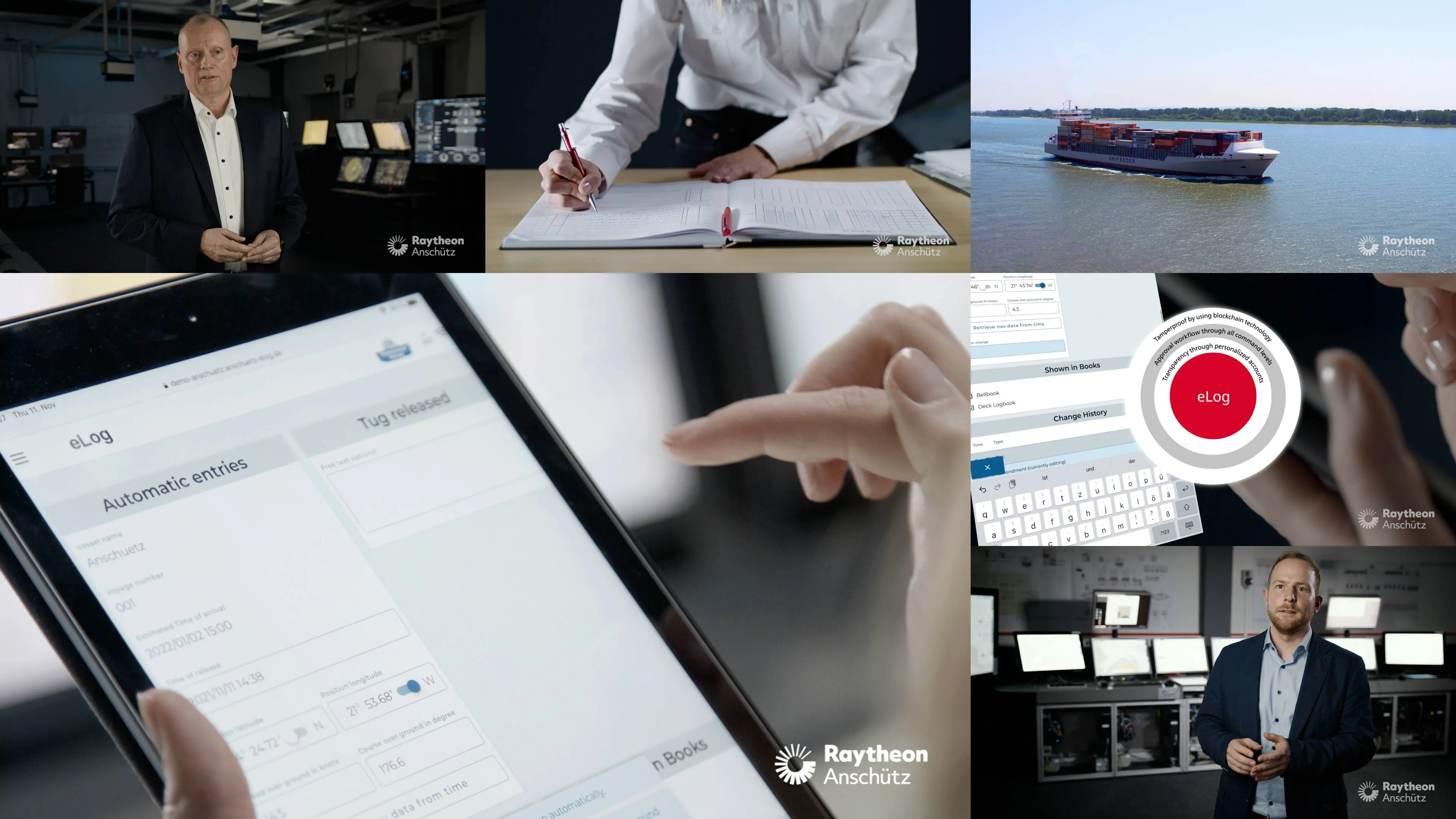 bb_raya_logbuch_video.jpg Eine Bildercollage von dem digitalen Logbuch von Raytheon
