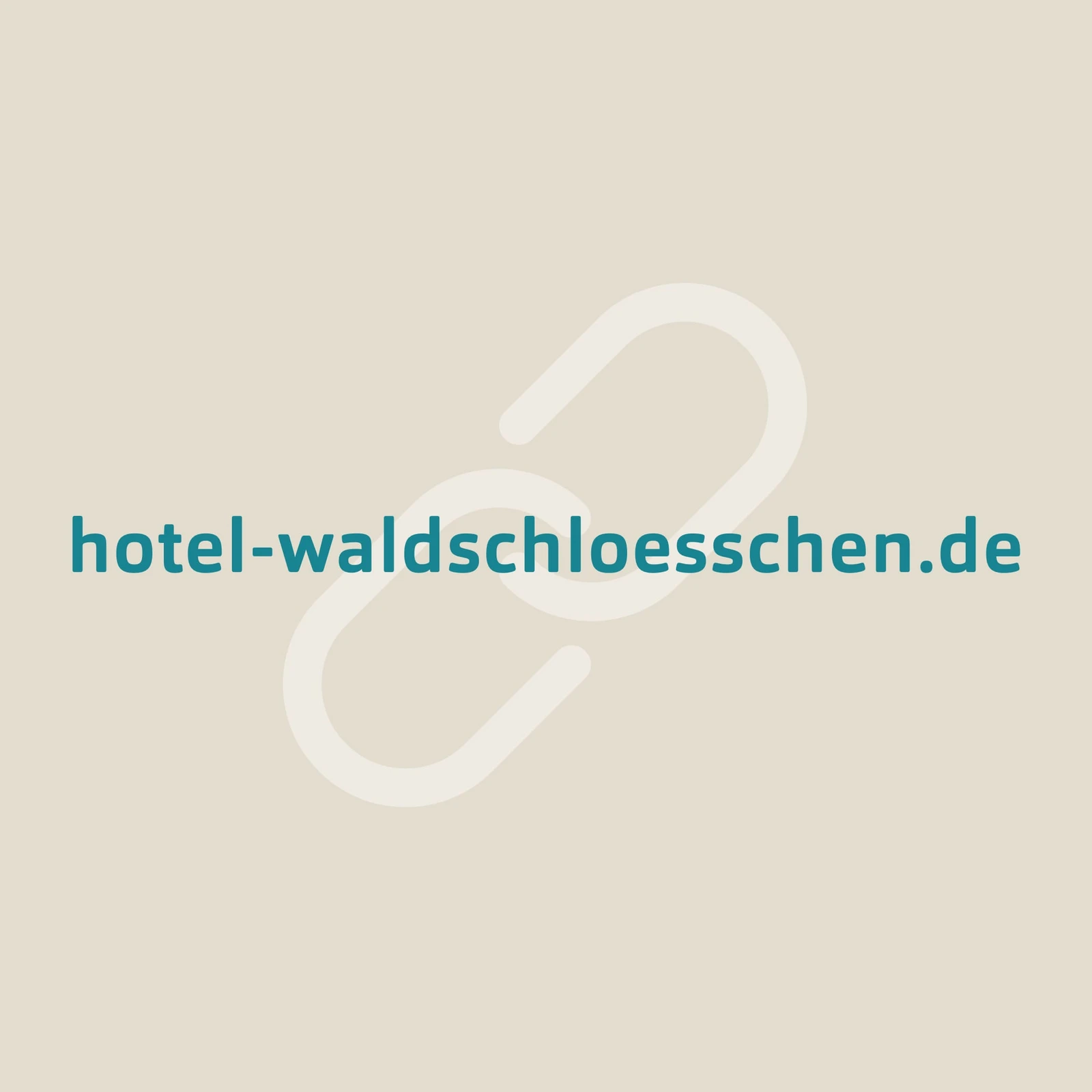 Kettensymbol auf beigen Hintergrund mit einer URL