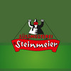 Rotes Steinmeier Logo auf grünem Hintergrund