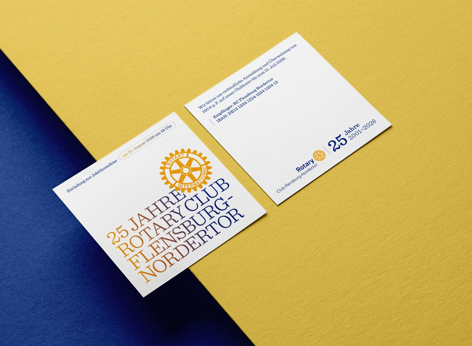 Einladung des Rotary Clubs zur Jubiläumsfeier