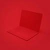 Laptop mit rotem Overlay