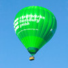 Grüner Heißluftballon der Stadtwerke Flensburg