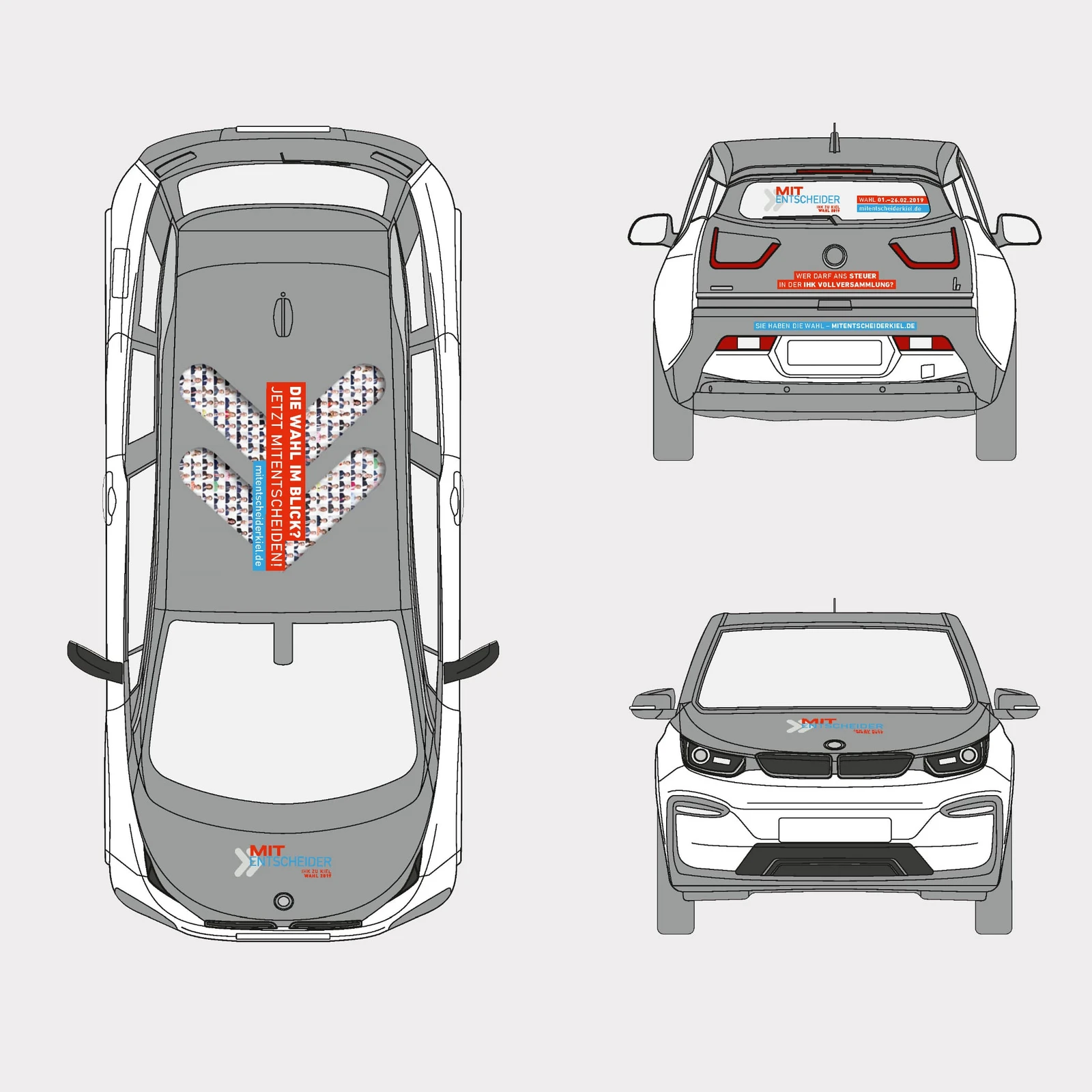 hochzwei_ihkk_teaser_03.jpg Illustriertes Auto gezeigt in allen Ansichten