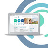 Laptop zeigt Logo und Website der Fachkliniken Nordfriesland