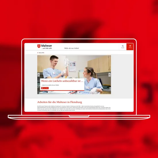 Unterseite über wie es ist bei der Malteser zu arbeiten