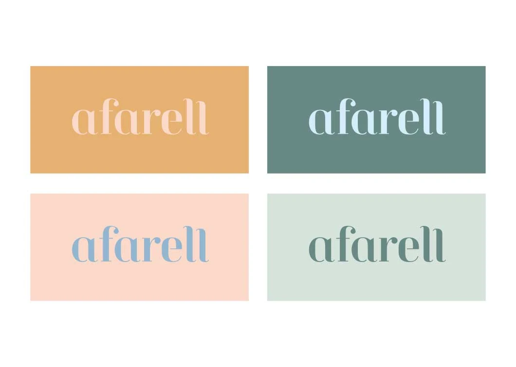 Afarell Logo in Pastellfarben