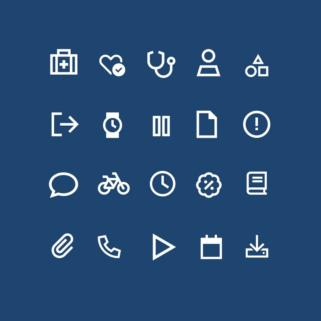 h2_elbek_teaser_11.jpg Die auf der Webseite verwendeten Icons in weiß auf dunkelblau.
