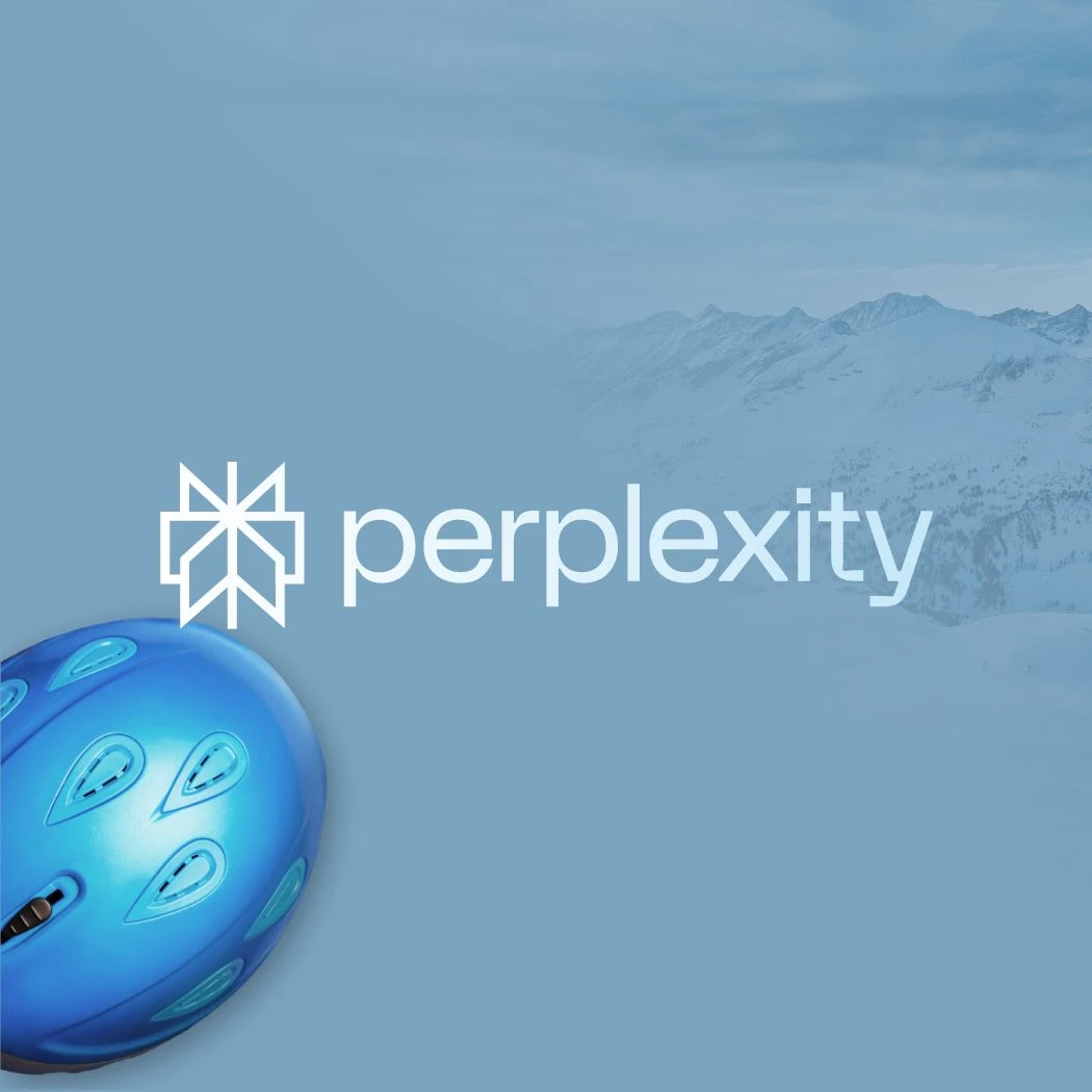 hochzwei_seeka_teaser_09.jpg Graublaue Grafik mit einem Skihelm und dem Perplexity Logo