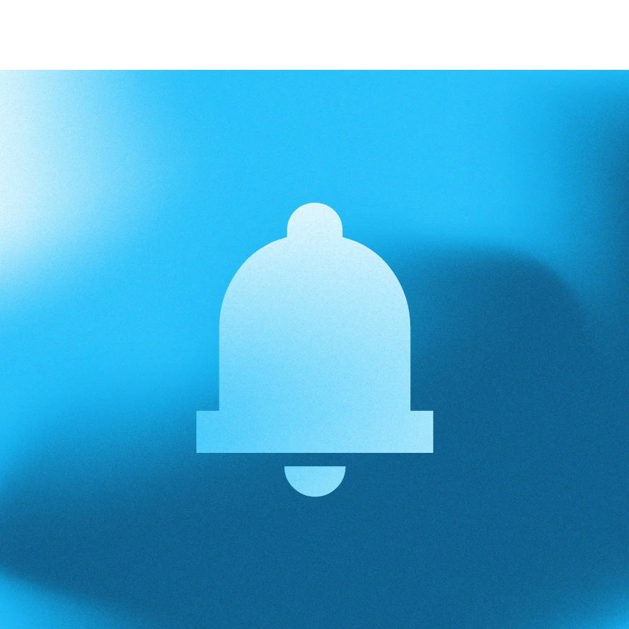 h2_einblicke_servicequalitaet_teaser_06.jpg Grafik hellblaue Glocke auf mittelblauem Hintergrund