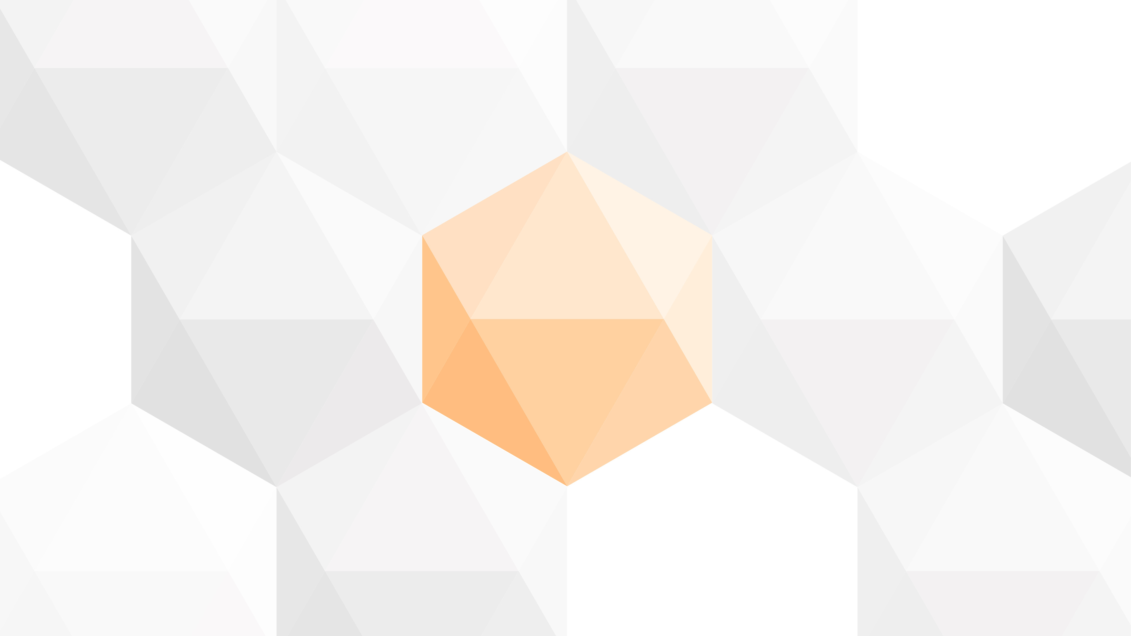 Orangefarbene geometrische Form aus Dreiecken