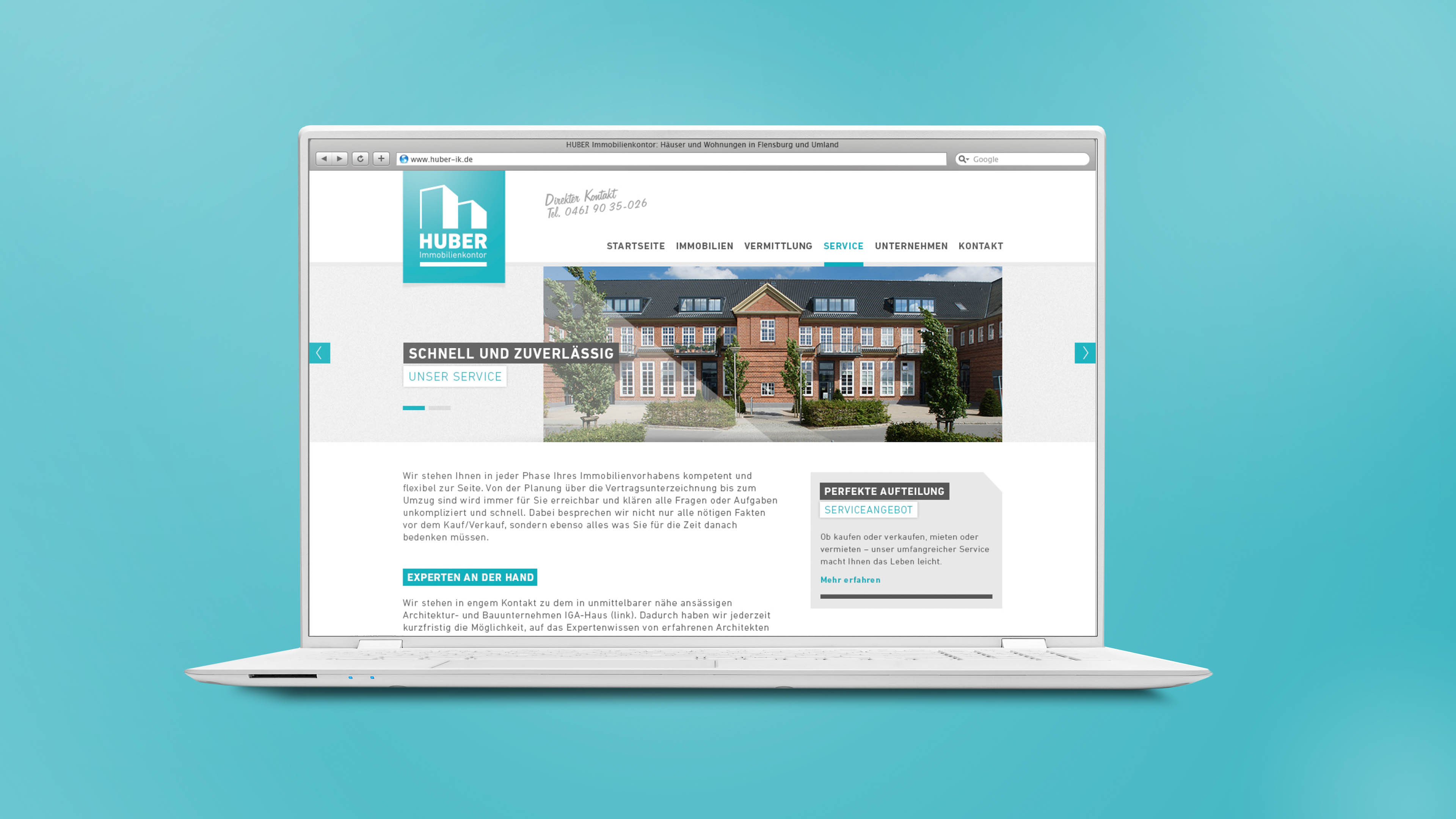 Homepage von Huber Immobilienkontor