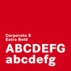 Weißes ABC auf einem rotem Hintergrund