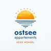 Gelb blaues Ostsee Appartement Logo