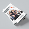 Stapel Flyer für Business Tyskland zeigt Personengruppe