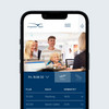 Die Website von Flughafen Sylt in mobiler Ansicht
