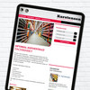 Karstensen Baufachmarkt Homepage in Ipad Ansicht