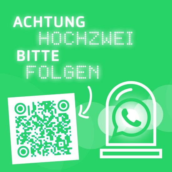 Grüne Kachel für den Whatsapp Newsletter