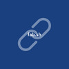 URL fab.sh vor blauem Hintergrund