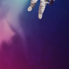 Gezeichnetes Bild der Beine eines Raumfahrers