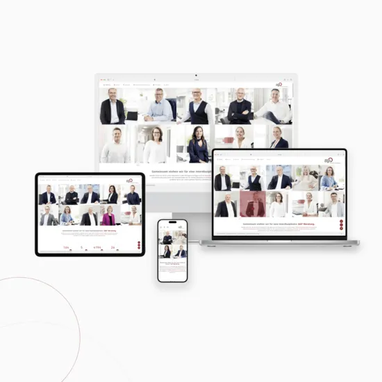 CD und Website für ttp Die ttp Homepage in vier Ansichten