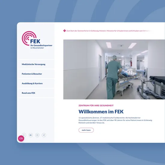 Website-Relaunch des FEK Neumünster FEK: Neue Website
