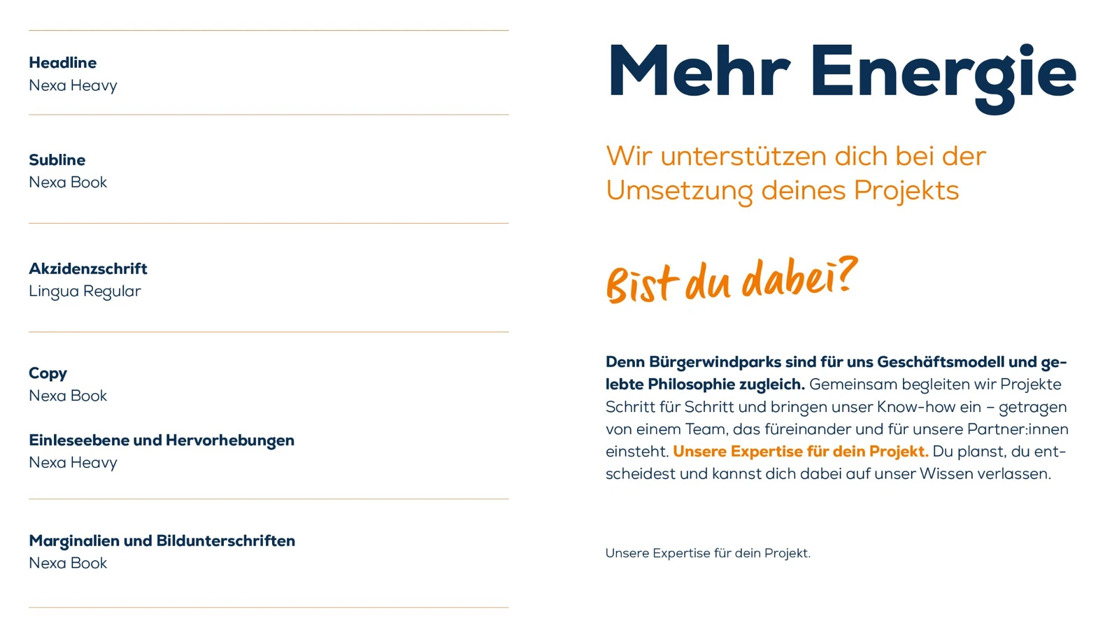 Schriftart Beispiele und Formatierung der Texte