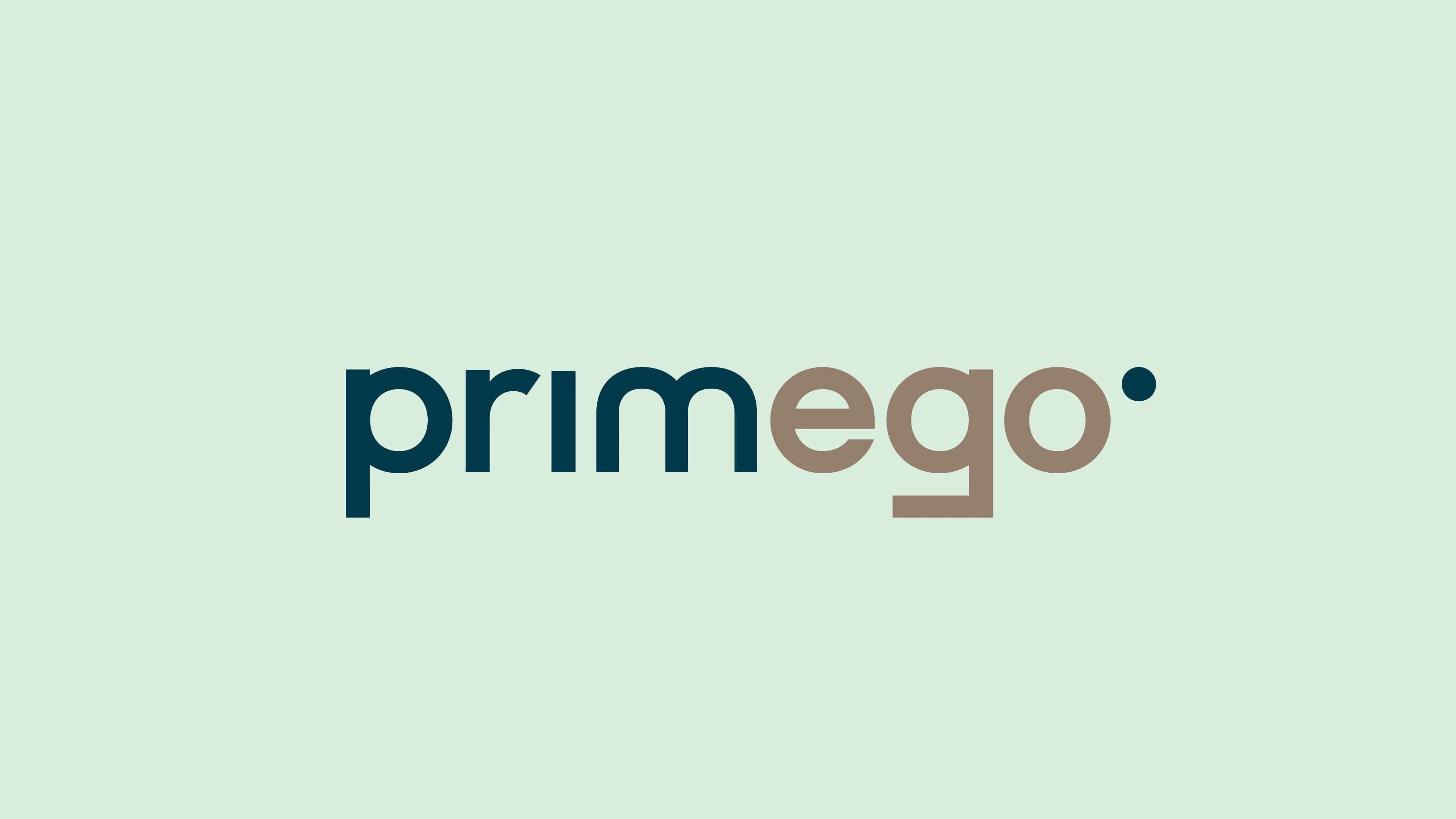 Blau grünes Primego Logo