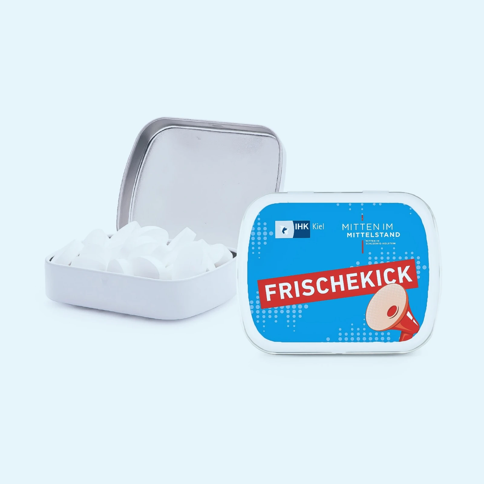 Eine geöffnete Packung mit Mentolbonbond