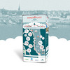 Stadtkarte von Flensburg auf der Rückseite eines Flyers