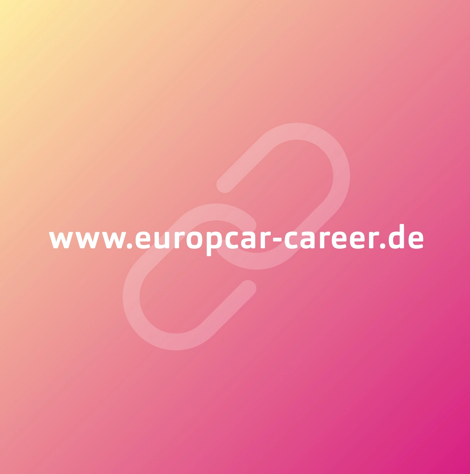 Pinke Linkkachel für Europcar