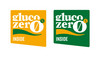 Gelbes und grünes Glucozero Logo