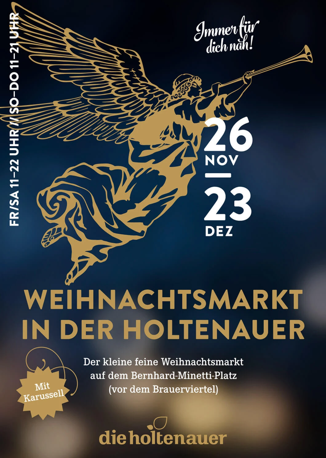 Weihnachtsplakat von die Holtenauer