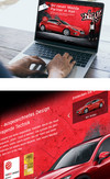 Mazda als Hintergrund auf Laptop