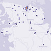 Landkarte mit Standorten von PlakaTV